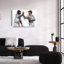 Load image into Gallery viewer, Jose Ramirez &amp; Andres Gimenez Canvas Art – Cleveland Guardians Wall Decor
