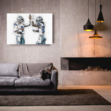 Load image into Gallery viewer, Dak Prescott &amp; CeeDee Lamb Canvas Art – Dallas Cowboys Wall Decor
