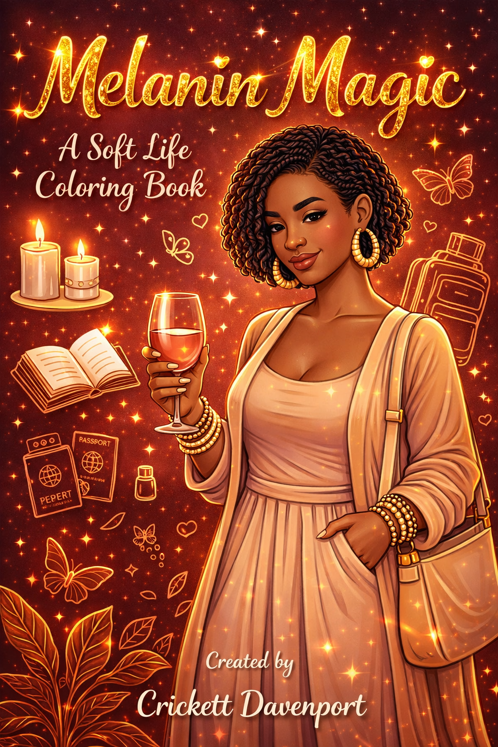Melanin Magic: A Soft Life Coloring Book