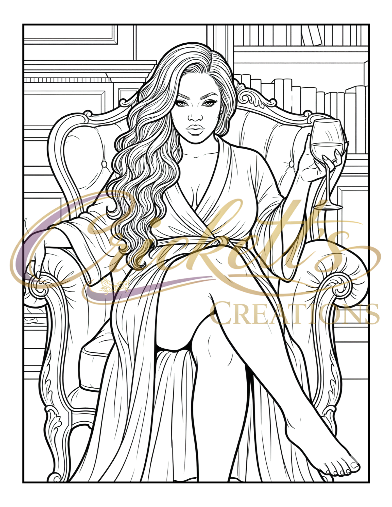 Fine, Thick & Fully Her: A Curvy Girl Confidence Coloring Journal