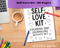 Self-Love Kit: 5 Coloring Pages and 5 Journal Prompts (Printable Digital Download)