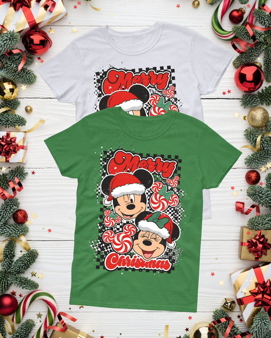 Merry Christmas Mouse — Peppermint Holiday Shirt