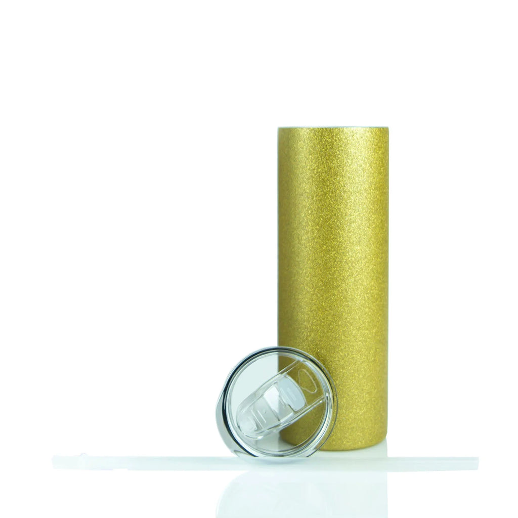 Custom Gold Glitter Tumblers