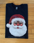 3D Yarn Santa Face Christmas Shirt