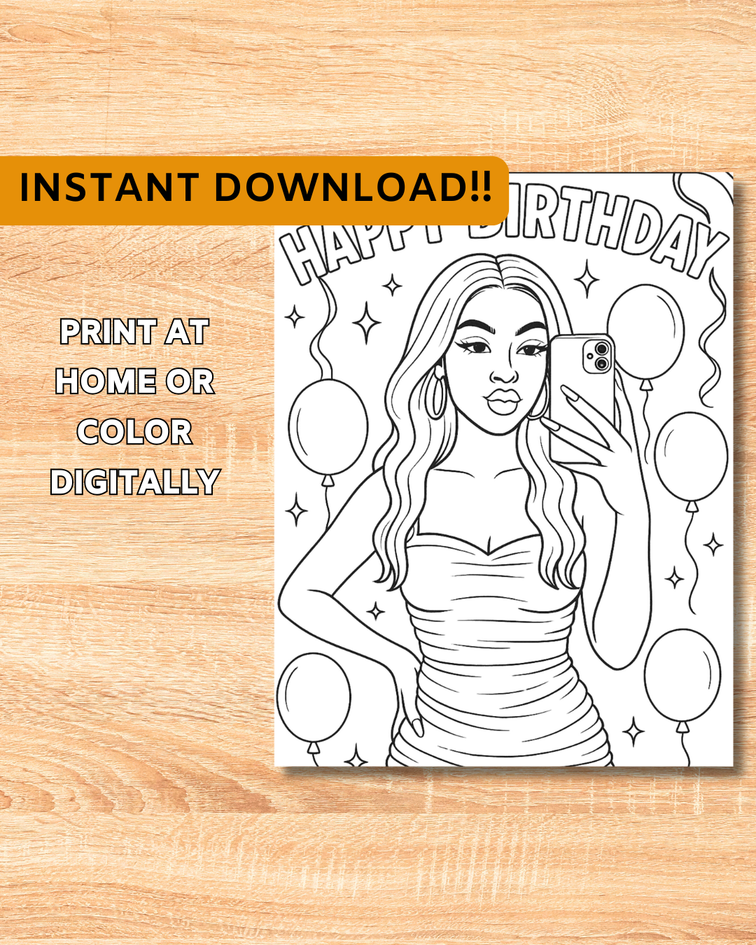 Birthday Baddie Mini Pack: Glam Party Fun (Digital Download)