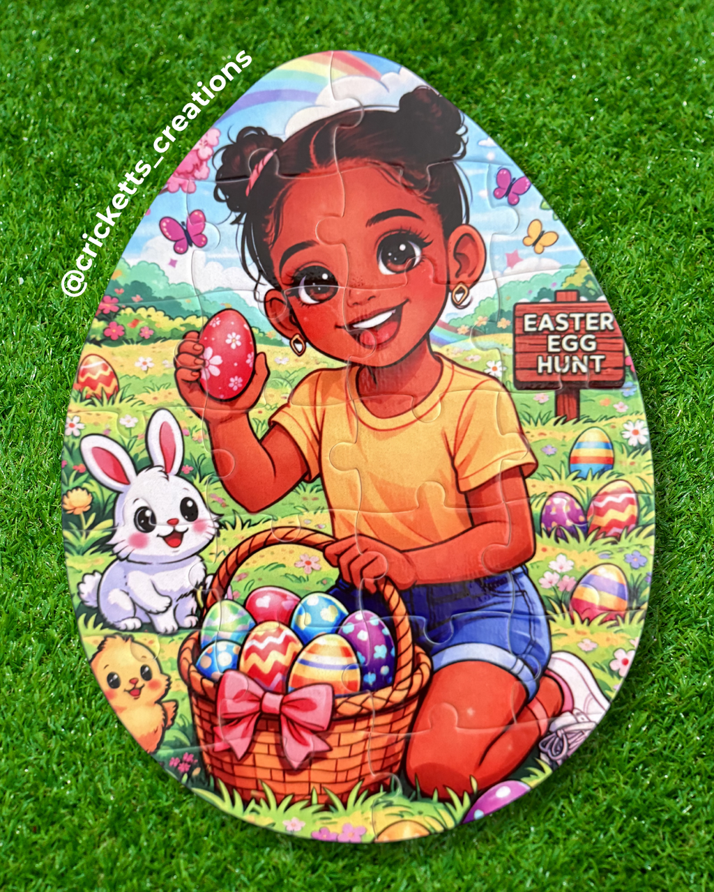 Custom Egg-Shaped Puzzle (24 Pieces) 🐣✨