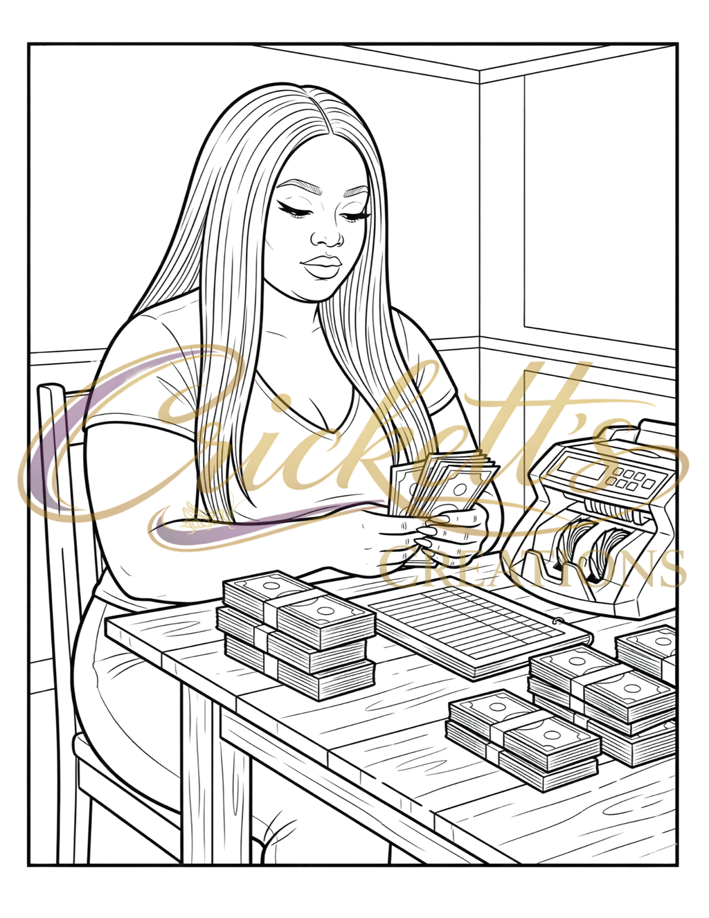 Fine, Thick & Fully Her: A Curvy Girl Confidence Coloring Journal