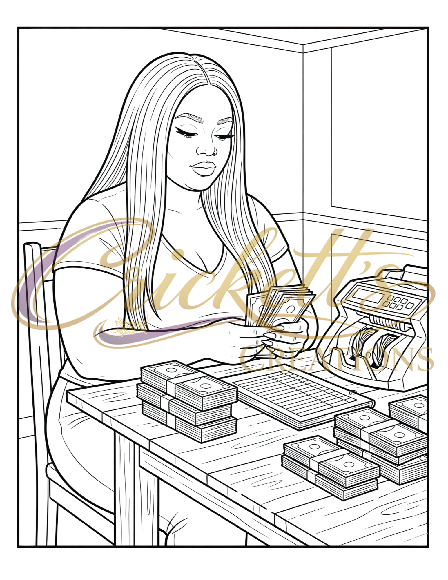 Fine, Thick & Fully Her: A Curvy Girl Confidence Coloring Journal