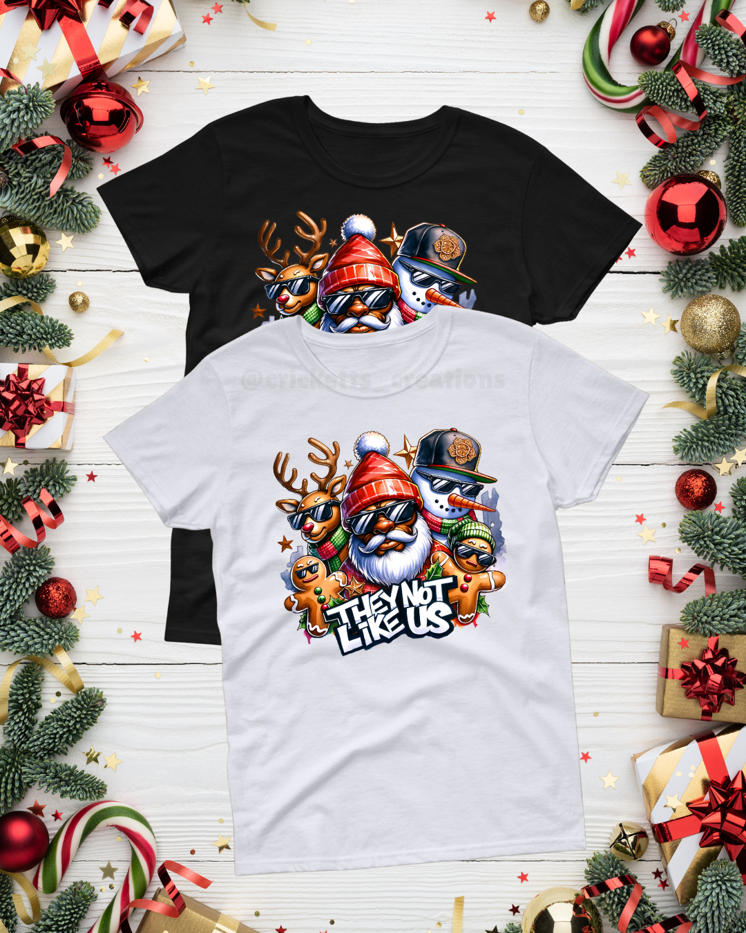 They Not Like Us Christmas Squad T-Shirt
