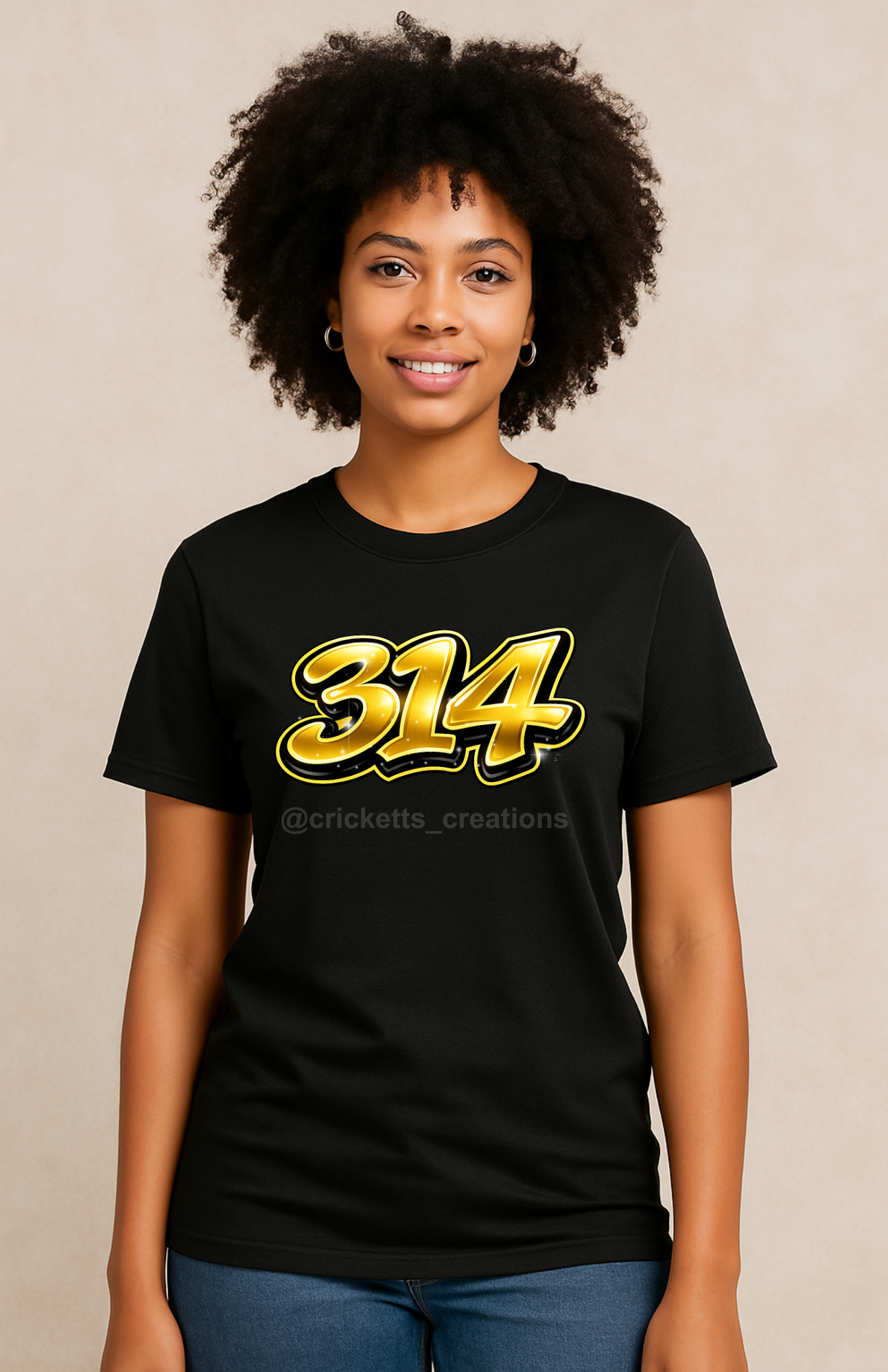 314 Gold Statement Shirt — STL Pride Edition