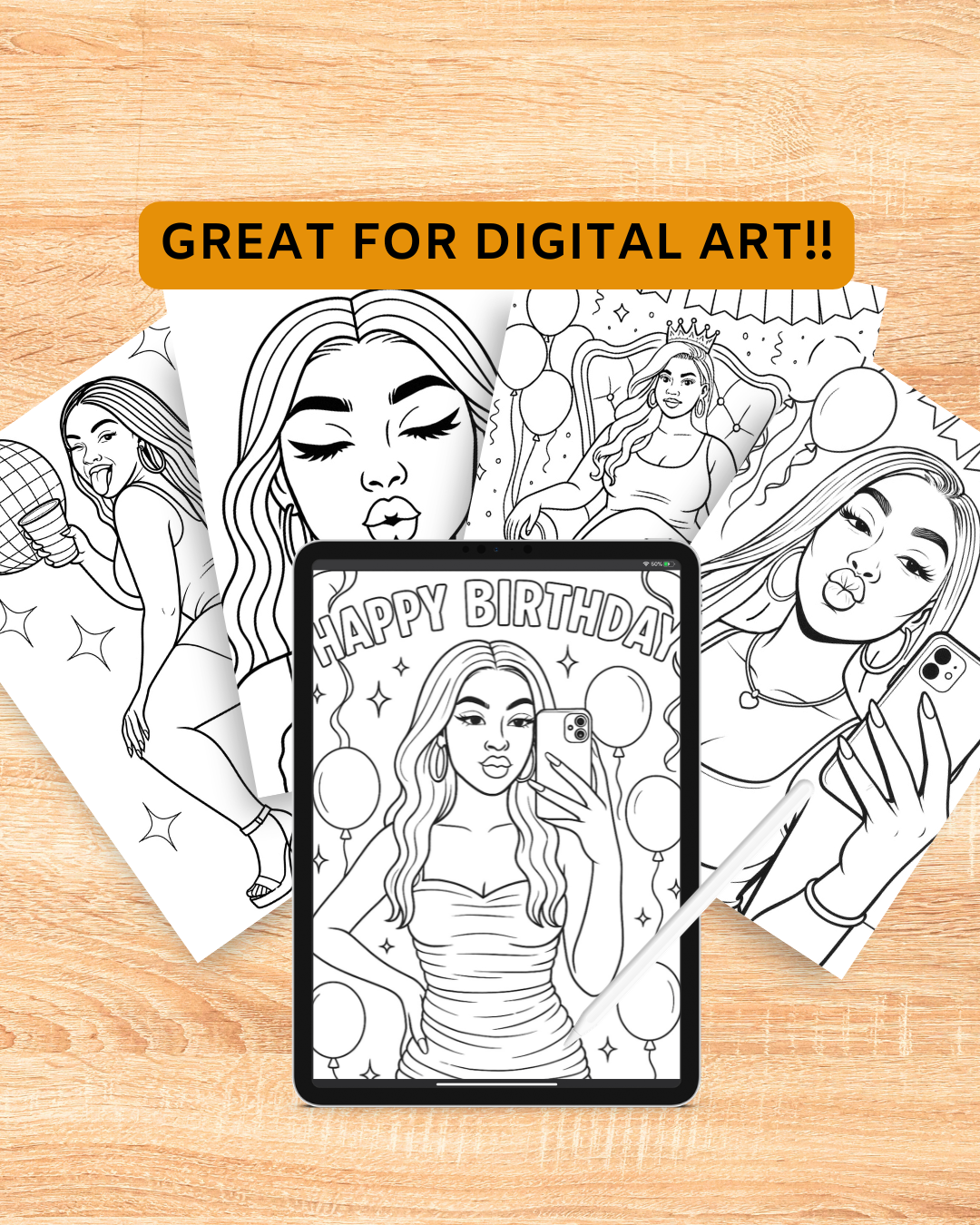 Birthday Baddie Mini Pack: Glam Party Fun (Digital Download)