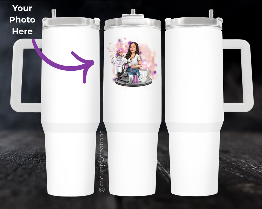 Custom 40oz Photo Tumbler