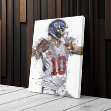 Load image into Gallery viewer, Eli Manning Canvas Art – New York Giants Wall Decor
