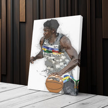 Load image into Gallery viewer, Anthony Edwards Canvas Art – Minnesota Timberwolves Wall Decor
