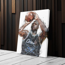 Load image into Gallery viewer, Shaquille O&#39;Neal Canvas Art – Orlando Magic Wall Decor
