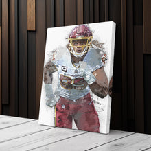 Load image into Gallery viewer, Chase Young Canvas Art – Washington Commanders Wall Decor
