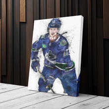 Load image into Gallery viewer, Elias Pettersson Canvas Art – Vancouver Canucks Wall Decor
