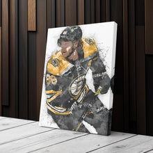 Load image into Gallery viewer, David Pastrnak Canvas Art – Boston Bruins Wall Decor
