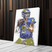 Load image into Gallery viewer, Matthew Stafford Canvas Art – Los Angeles Rams Wall Decor

