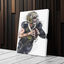 Load image into Gallery viewer, Derek Carr Canvas Art – New Orleans Saints Wall Decor
