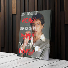 Load image into Gallery viewer, Scarface Quote Canvas Art – Tony Montana Wall Decor
