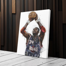 Load image into Gallery viewer, Hakeem Olajuwon Canvas Art – Houston Rockets Wall Decor
