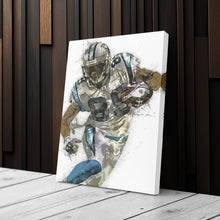 Load image into Gallery viewer, Steve Smith Canvas Art – Carolina Panthers Wall Decor
