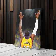 Load image into Gallery viewer, LeBron James Canvas – Lakers Champion Wall Art Decor
