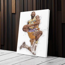 Load image into Gallery viewer, Kobe Bryant Canvas Art – Los Angeles Lakers Legend Wall Decor

