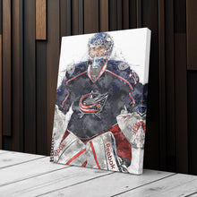 Load image into Gallery viewer, Sergei Bobrovsky Canvas Art – Columbus Blue Jackets Wall Decor
