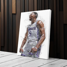 Load image into Gallery viewer, De&#39;Aaron Fox Canvas Art – Sacramento Kings Wall Decor
