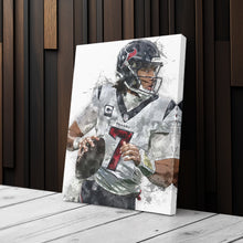 Load image into Gallery viewer, C.J. Stroud Canvas Art – Houston Texans Wall Decor
