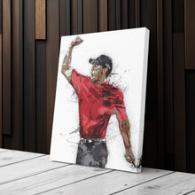 Load image into Gallery viewer, Tiger Woods Canvas Art – Masters Celebration Wall Decor
