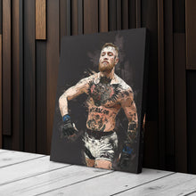 Load image into Gallery viewer, Conor McGregor Canvas Art – MMA Fighter Wall Decor
