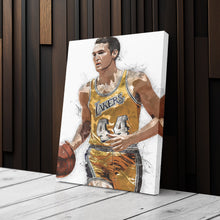 Load image into Gallery viewer, Jerry West Canvas Art – Los Angeles Lakers Wall Decor
