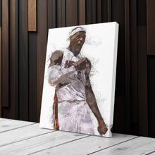 Load image into Gallery viewer, LeBron James Canvas Art – Miami Heat Wall Decor
