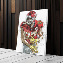 Load image into Gallery viewer, Travis Kelce Canvas Art – Kansas City Chiefs Wall Decor
