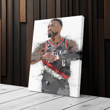 Load image into Gallery viewer, Damian Lillard Canvas Art – Portland Trail Blazers Superstar Wall Decor
