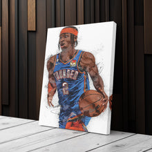 Load image into Gallery viewer, Shai Gilgeous-Alexander Canvas Art – Thunder SGA Wall Decor
