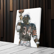 Load image into Gallery viewer, Walter Payton Canvas Art – Chicago Bears Wall Decor
