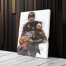 Load image into Gallery viewer, Allen Iverson Canvas Art – Philadelphia 76ers Wall Decor
