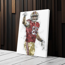 Load image into Gallery viewer, George Kittle Canvas Art – San Francisco 49ers Wall Decor
