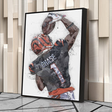 Load image into Gallery viewer, Ja&#39;Marr Chase Bengals Canvas Art – Cincinnati Bengals Wall Decor
