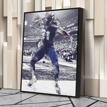 Load image into Gallery viewer, Kam Chancellor Canvas Art – Seahawks Celebration Decor
