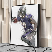 Load image into Gallery viewer, Ed Reed Canvas Art – Baltimore Ravens Wall Decor
