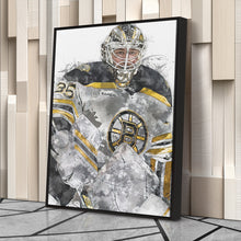 Load image into Gallery viewer, Linus Ullmark Canvas Art – Boston Bruins Wall Decor
