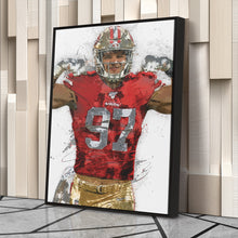Load image into Gallery viewer, Nick Bosa Canvas Art – San Francisco 49ers Wall Decor
