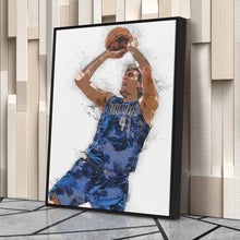 Load image into Gallery viewer, Dirk Nowitzki Canvas Art – Dallas Mavericks Legend Wall Decor
