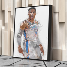 Load image into Gallery viewer, Russell Westbrook Canvas Art – Oklahoma City Thunder Wall Decor
