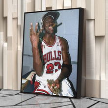 Load image into Gallery viewer, Michael Jordan Smoking Canvas – Chicago Bulls Wall Art Home Decor
